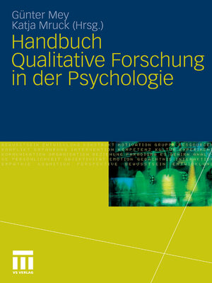 cover image of Handbuch Qualitative Forschung in der Psychologie